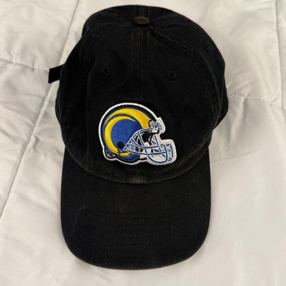 '47 Brand Los Angeles Rams Hat Mens OSFA Black Adjustable NFL Football Cap